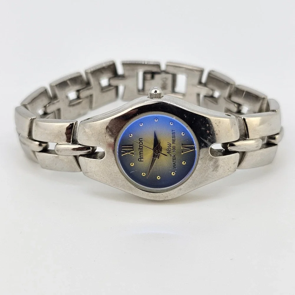 Armitron Women's Watch 23MM‎ Multicolor Dial Gray Bands 5.75